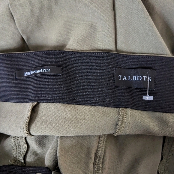 NWOT Talbots Portland Pants Comfort Stretchy Burnt Olive Size 18W - Picture 4 of 4
